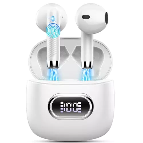 Cuffie Bluetooth, Auricolari Bluetooth 5.3 Cuffie Wireless HiFi Stereo Mic