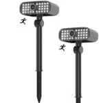 Faretto Solare a LED da Esterno con Sensore di Movimento - Lampada da Giardino IP65 Impermeabile