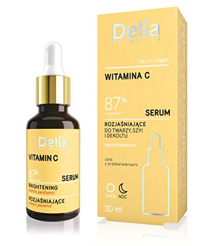 Delia Cosmetics - Siero illuminante - Vitamina C - Pelle con iperpigmentazione - Uniforma il colorito della pelle