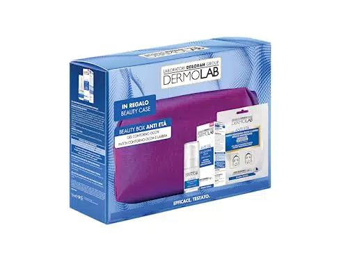 Dermolab Beauty Box Anti-Età con Gel Contorno Occhi e Patch - Effetto Levigante con Acido Ialuronico