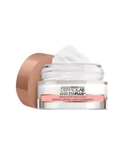 Dermolab Crema Viso Notte Antiage con Acido Ialuronico per Pelli Mature - Effetto Lifting e Levigante