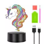 Diamond Painting Ragazze con Luce LED a 7 Colori