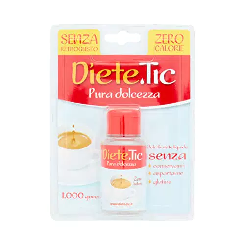 Dolcificante Liquido Zero Calorie 50 ml - Senza Glutine e Conservanti - Ideale per Bevande e Dolci