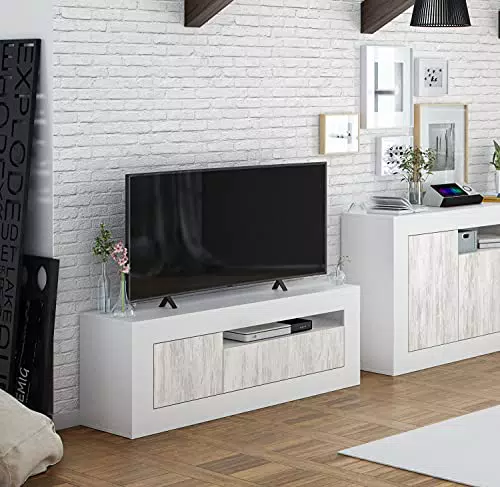 Mobile da Soggiorno Porta TV Dmora Composto da Un Modulo a Tre Ante