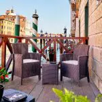 Set Salotto da Esterno Dmora Jupiter con Cuscini, Effetto Rattan - Made in Italy