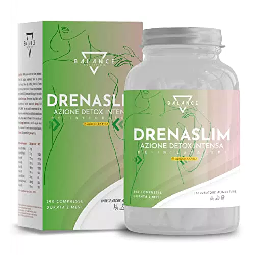 DRENASLIM® DETOX - Integratore Drenante Forte con Bromelina e Gymnema