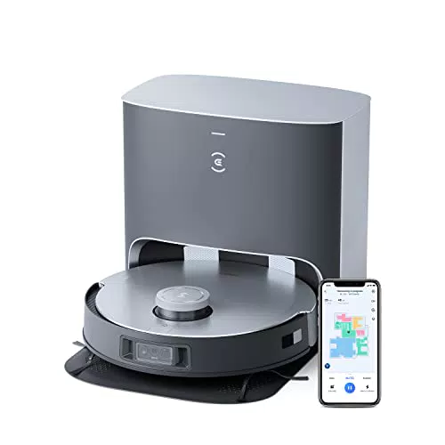 ECOVACS DEEBOT X1+ Robot Aspirapolvere con Funzione Mopping e Stazione di Aspirazione Automatica