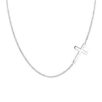 Elli Collana Croce Donne in Argento Sterlino 925 Placcato Oro