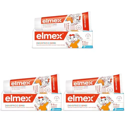 Elmex Dentifricio Bimbi 0-6 Anni 50ml - Confezione da 3