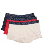 Emporio Armani Boxer Uomo in Cotone Elasticizzato con Fascia Logo Lucida