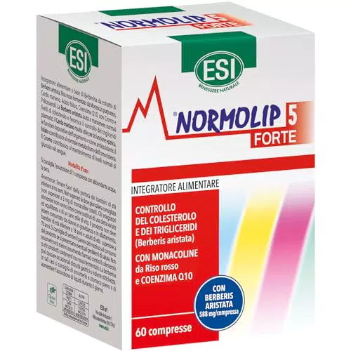 ESI Normolip 5 Forte: Integratore Alimentare con Berberis per Colesterolo e Trigliceridi