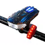 FAHEFANA Lampada Velo USB Ricaricabile LED Anteriore e Posteriore IPX6 in Alluminio - Accessori Velo MTB, Strada