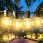 Catena Luminosa LED da Esterno per Giardino - 60 Lampadine G40, IP45 Impermeabile - Ideale per Cortile, Matrimoni, Feste