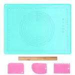 Tappetino per impastare in silicone 70 * 50cm - Antiscivolo da cucina con misurazione