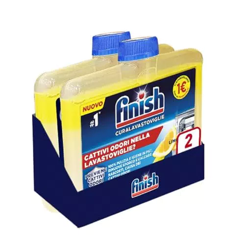 Finish Curalavastoviglie Additivo Limone 2x250 ml - Rimborso 2€