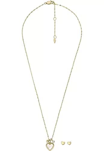 Fossil Set Da Donna Oro Madreperla e Acciaio Inossidabile - JF04246SET