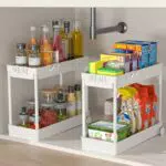 Organizzatore Cucina Sottolavello Fowooyeen con Tubo Acciaio - Salvaspazio per Lavandino e Bagno