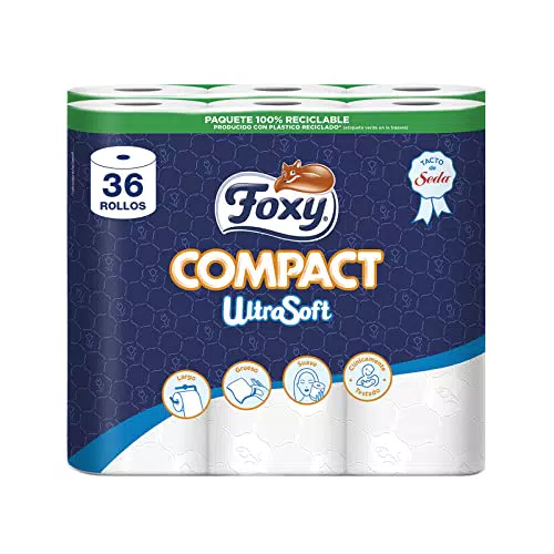 Foxy Compact Ultrasoft | Carta igienica 36 Doppio rotoli | Certificazione PEFC