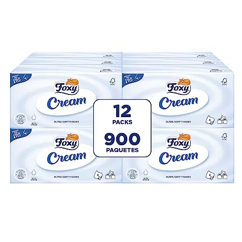 Foxy Crema | Fazzoletti per il viso in scatola con crema idratante e certificazione FSC