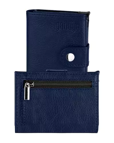 Portafoglio Uomo in Pelle con Protezione RFID/NFC - Portamonete e Portatessere Tascabile