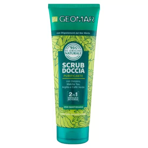 GEOMAR Scrub Corpo Doccia Purificante 2 in 1, Formula Vegan 250 ml