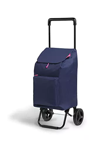 Carrello Spesa Gimi Argo I Leggero 42L Tasca Zip Antipioggia