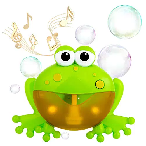 Glovios Bubble Macchinetta per Bolle di Rana per il Bagno dei Bambini