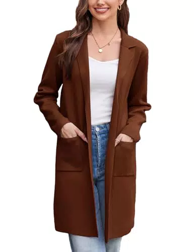 Grace Karin Cappotto Elegante Donna Invernale Maniche Lunghe Scollo Bavero con Tasche