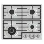 Hisense GM663XB Piano Cottura a Gas 4 Zone di Cottura e Bruciatore Wok Doppia Corona