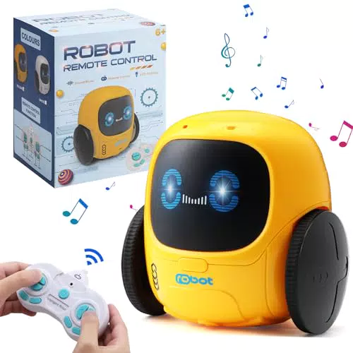 Robot Giocattolo Telecomandato per Bambini con Luci e Musica - Regalo Compleanno Natale 3-7 Anni