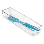 Organizer Portaposate iDesign per Cassetti in Plastica Trasparente
