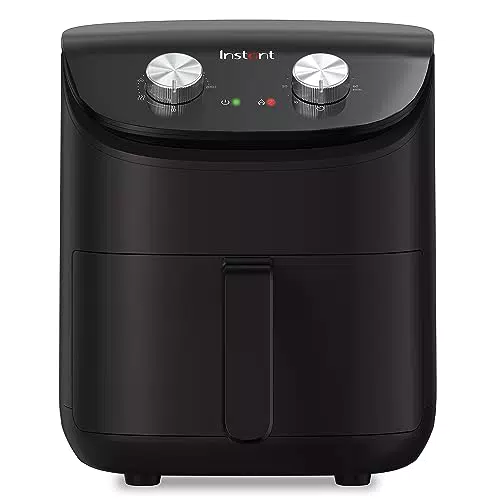 Friggitrice ad Aria Compatta 3.8L, Pasti Sani Senza Olio - Temperatura Regolabile, Timer
