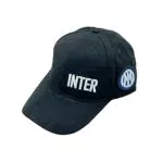 Cappellino da Baseball Inter con Visiera Logo, Collezione Stadio - Unisex, Nero
