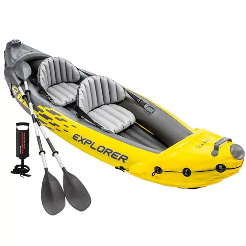 Canoa Gonfiabile Explorer K2 - Intex, 2 Posti, Accessori Inclusi