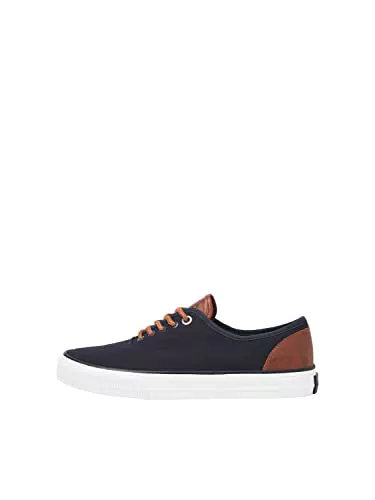 Jack & Jones Scarpe da Ginnastica Uomo Casual Canvas Blazer Blu Marine