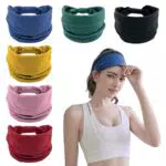 Fascia Capelli Donna in Cotone Elasticizzata per Yoga e Sport