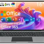 Jumper Laptop 16 Pollici, 4 GB RAM 128 GB SSD Celeron, Office 365 incluso, Schermo 1920 x 1200 IPS