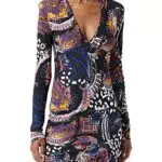Just Cavalli Vestito Donna Black Multicolor