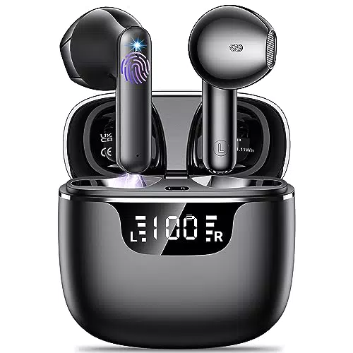Cuffie Bluetooth Kauguo con Microfoni HD e Cancellazione Rumore