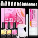 AISEELY Kit Unghie Gel Completo con Lampada UV - Colla e Accessori Professionali