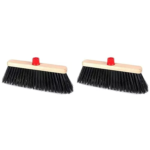 Scopa Industriale Briantina per Esterni con Setole Robuste - Larghezza 27.5 cm