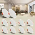 Faretti da Incasso LED Soffitto LAMOTERN 10W Bianco Caldo - Illuminazione Ultrasottile per Soggiorno e Cucina