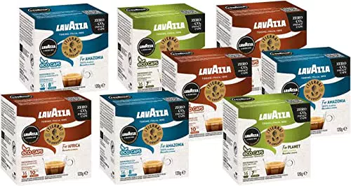 Lavazza A Modo Mio Capsule Compostabili Gusti Assortiti ¡Tierra! Planet, Amazionia, Africa