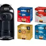 Macchina per Caffè Lavazza A Modo Mio Idola Nera con 64 Capsule Assortite