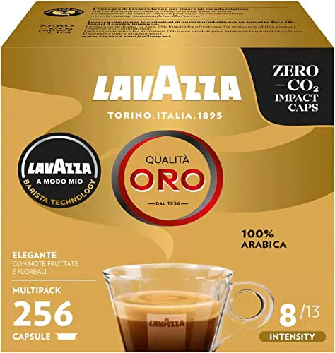 Lavazza A Modo Mio Qualità Oro 256 Capsule Caffè Arabica Intensità 8