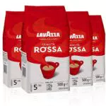 Lavazza Qualità Rossa Caffè in Grani Arabica e Robusta Intensità 5 Tostatura Media