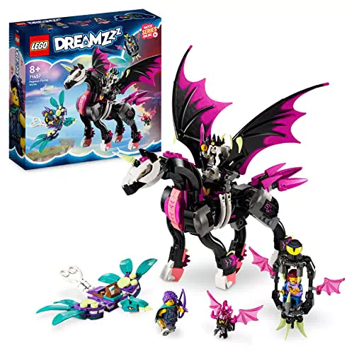 LEGO Pegaso Dreamzzz - Cavallo Volante con Minifigure Zoey, Nova e Re dell'Incubo