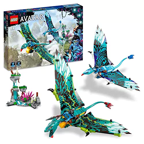 LEGO Avatar Il Primo Volo sulla Banshee - Modellino da Costruire con Parti Fluorescenti e Minifigure