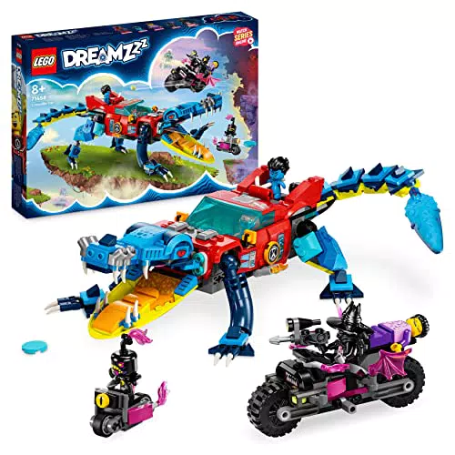 LEGO Auto-Coccodrillo 2in1 Monster Truck Macchina-Animale con Minifigure - Regalo Bambini 8+ - Modello 71458