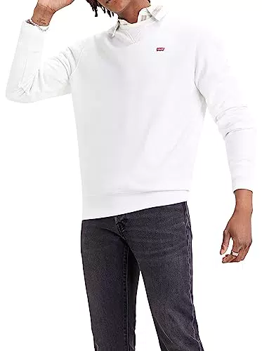Levi's Felpa da uomo a girocollo, grigio